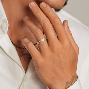 Majestic Moissanite Diamond Mens 10K Anillo de oro Premium Luxury Statement Piece Trending Jewelry - Product Image 1