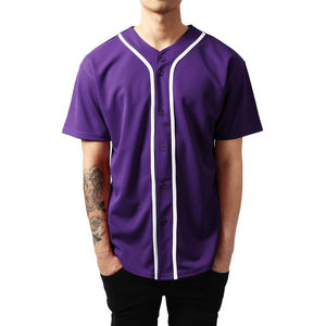 Maillot de baseball personnalisé respirant 100% polyester avec votre logo imprimé, nom de l'équipe, numéro, blanc, rayures noires, personnalisé ODM - Product Image 1