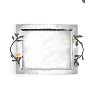 Hecho de bandeja de metal para servir alimentos Decoración única para el hogar Utensilios de cocina Bandeja de postre de comida de mesa en precios al por mayor - Product Image 4