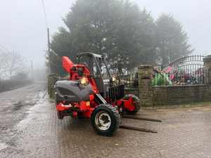 2014 Manitou TMT25S Truck <b>Mounted</b> Telescopic Forklift Used Good Condition <b>Engine</b> France - Product Image 6