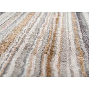 พรมขนสัตว์และไหมถักมือสีเทาและสีดำ รุ่น Free Verse Sla-501 ลายทาง รูปทรงสี่เหลี่ยมผืนผ้า สำหรับห้องโถงในบ้าน ทอแบบแบน - Product Image 3