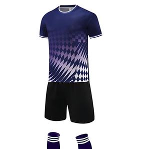 Ensemble complet de maillot de football d'entraînement avec tissu respirant et écologique, maillot et short assortis, conçu pour les joueurs - Product Image 4