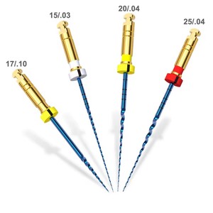 Fichiers rotatifs NITI bleus dentaires Activation par la chaleur 17/10 15/03 20/04 25/04 Fichiers <span class=keywords><strong>endo</strong></span> Dentisterie Endodontique - Product Image 1