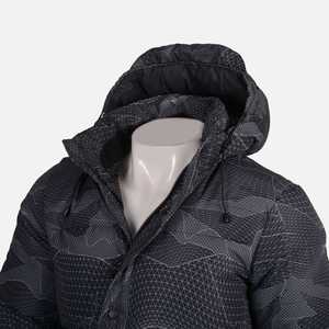 Navigate Phungphuk Veste d'hiver réversible en duvet grande taille imperméable avec capuche Fermeture à glissière Logo Imprimer Décoration Style FXDD - Product Image 3