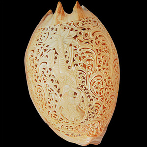 Arte tallado JOYERÍA SEASHELL con arte tallado 26 Tamaño Motivo de concha Material de concha Estilos incluyen flor y religioso - Product Image 3