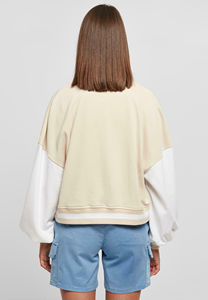 Nouvelle veste bomber universitaire d'hiver pour femme 2026, blanche, avec design réversible coupe-vent, doublure en coton, coque en laine/viscose - Product Image 4