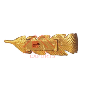 2025 Best Selling Gold Feather Shape <b>Coat</b> <b>Hook</b> for Bedroom Handmade Gold Finished Hot Selling <b>Decorative</b> Items - Product Image 4