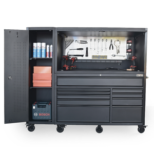 Banco DE TRABAJO Gabinete de herramientas Almacenamiento de garaje Gabinete resistente Herramienta Setbox Almacenamiento para mecánico Alta calidad Big Master Industry - Product Image 5