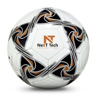 Ballon de football d'entraînement Next Tech Industries en matériau PU pour l'entraînement avec design personnalisé et logo personnalisé