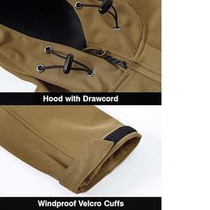 Vestes coupe-vent softshell pour hommes veste de randonnée imperméable avec doublure en polaire pour hommes manteaux coupe-vent vestes de sport et de course - Product Image 6