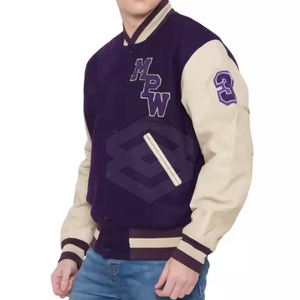 Dernier modèle de veste Letterman Veste Letterman de couleur personnalisée à manches longues à bas prix fabriquée au Pakistan - Product Image 2