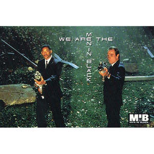Men in Black Postcard Made From Durable <b>Paper</b> Material - Product Image 1