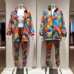 Ensemble de survêtement de haute qualité costume coupe-vent personnalisé ensemble deux pièces veste zippée survêtement nylon respirant survêtement hommes - Product Image 5