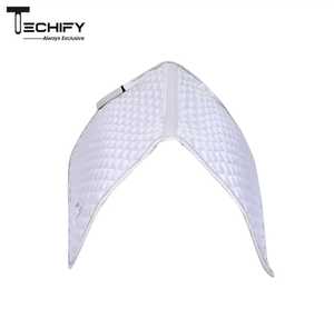 Tapis de selle de Dressage blanc matelassé de qualité supérieure doux respirant tissu de selle de cheval absorbant les chocs équipement d'équitation équestre - Product Image 6