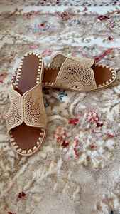 Vente en gros de pantoufles et sandales marocaines faites à la main en raphia, chaussures tissées écologiques pour femmes et hommes, commande en gros, fournisseur direct - Product Image 3