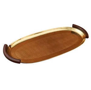 Gold Finished Stainless Steel <b>Chocolate</b> Tray High Quality Decorative <b>Chocolate</b> Platter Top Selling Fancy <b>Chocolate</b> Tray - Product Image 3