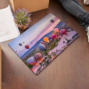 Tapis Cappadocia au lever du soleil, Tapis imprimé, Ballon à air, Décoration de paysage, Tapis doux non tissé - Product Image 3