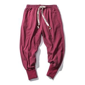 2025 Hot Drop Crotch Harem Pantalones personalizados de Punto ligero para hombres Pantalones y pantalones de chándal de algodón Streetwear Pantalones holgados - Product Image 4