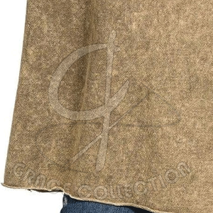 Camisetas de manga corta lavadas con ácido para mujer, ropa de verano de color personalizado con decoración holgada y con agujeros - Product Image 5