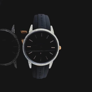 Haute Qualité À La Main VVS Moissanite Diamant Mouvement Automatique Mécanique Glacé Mâle Femelle De Luxe En Acier Inoxydable Montres - Product Image 1