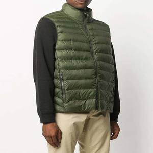 Chaquetas acolchadas para hombre con cuello levantado de invierno a la moda de calle personalizada, chaqueta impermeable ligera, chaleco acolchado para hombre - Product Image 3