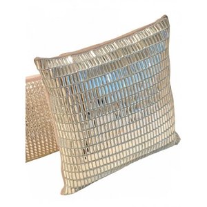 Cojín Decorativo Geométrico de Lujo, 100% Poliéster, Antipilling, Cierre de Cremallera, Extraíble y Lavable - Product Image 1