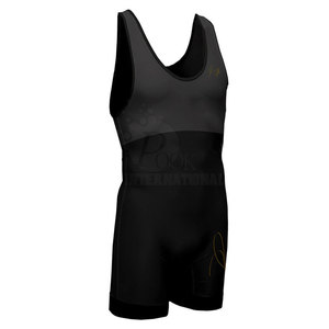 New Arrival Spandex Wrestling Wear Men Wrestling Singlet Men Powerlifting Fitness Exercise Flexible Wrestling Singlets - Product Image 1