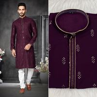 Dernière Collection Belle Tendance Tenue Meilleur Pyjama Kurta En Soie De Coton Lourd Avec Broderie Lourde Travail Achats En Ligne Inde