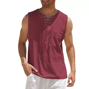 Camisetas sin mangas transpirables para hombre más vendidas, ropa de gimnasio informal de diseño OEM para correr, camiseta con capucha de talla grande de Pakistán - Product Image 2