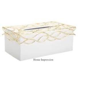 White Color Powder Coated Heavy Duty Metal <b>Box</b> With Metal Wide Wire Unique Fancy Designer Prime Quality <b>Tissue</b> Paper <b>Holder</b> - Product Image 2