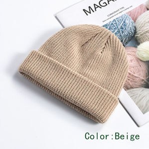 PromotionColors Fabricant de bonnets Logo personnalisé Broderie Unisexe Acrylique Tricot à revers Bonnet Chaud Hiver Bonnets en tricot Bonnet - Product Image 2