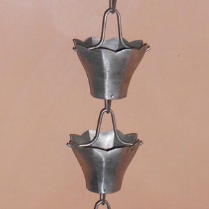 Fabricante y Proveedor de Cadenas de Lluvia Creativas de Aluminio para Canaletas, Decoración de Jardines y Fuentes de Agua - Product Image 4