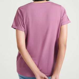 Wholesale Custom 100% Cotton Women T <b>Shirt</b> High Quality Plain Oversized Summer Casual Short Sleeve Solid Color Crew Neck Tee - Product Image 4