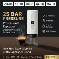 Machine à expresso portable, cafetière à capsules avec affichage de la température, alimentation USB, utilisation hôtel et voiture, fournisseur OEM/ODM