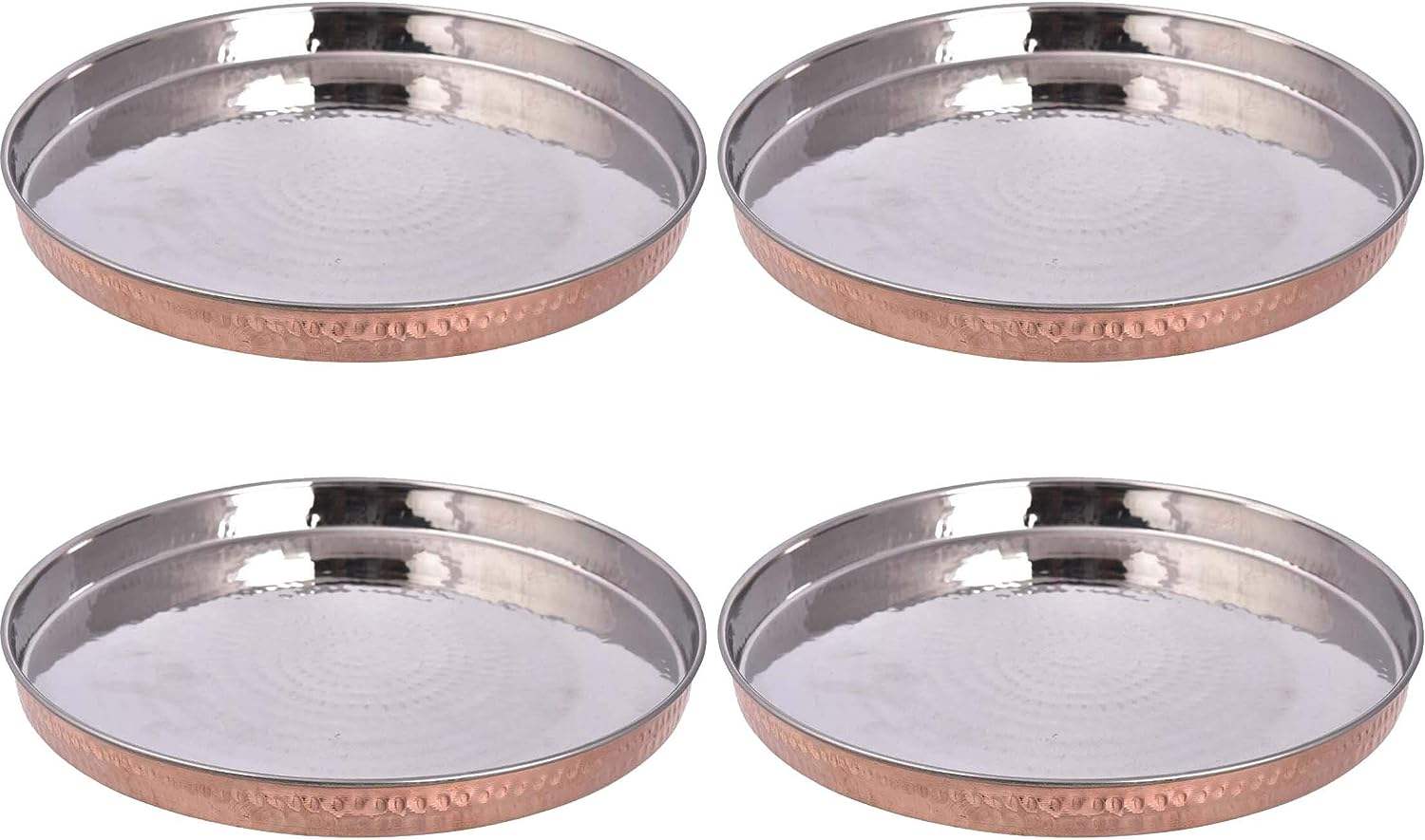 copper steel thali
