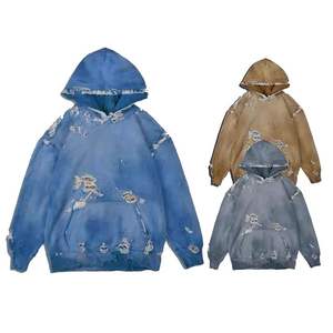 เสื้อมีฮู้ดสำหรับผู้ชายผ้าฝ้าย100% ระบายอากาศได้ดีใส่สบาย - Product Image 4