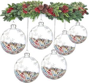 Adornos de cristal transparente para decoración navideña, bolas de lujo, nueva colección, Diwali, regalos colgantes baratos - Product Image 2
