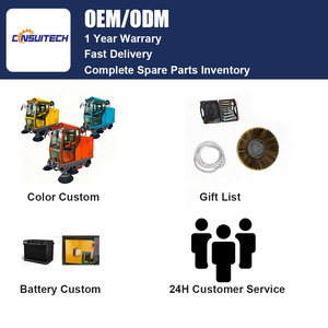 New 48V công nghiệp điện Ride-on tầng Sweeper xe cho đường và đường phố làm sạch nhà Máy Giá - Product Image 5