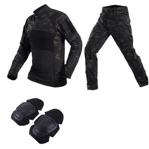 Trajes tácticos Camisas de combate Uniforme Traje Hombres Camuflaje Tatico Tops Airsoft Multicam Force Paintball Camo Pantalones de caza - Product Image 6
