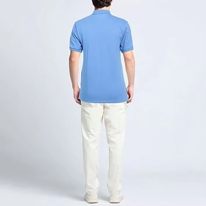 Logotipo personalizado Unisex Diseño Liso Algodón Poliéster Trabajo en blanco Uniforme Hombres de negocios Polo Camisetas - Product Image 3