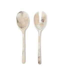 Handmade Resin Salad Serving Spoon Fork Modern Long Handle Eco-Friendly Party Dining Cutlery Luxury <b>Table</b> Accessories - Product Image 1