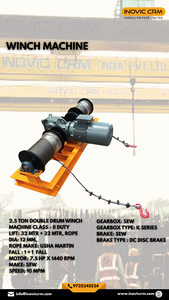 Torno Eléctrico de Alta Resistencia y Calidad con Cable de Acero |   Equipo de Construcción Duradero para Uso Industrial - Product Image 2