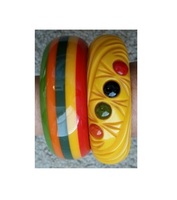 Impresionante Brazalete de Resina Impermeable con Patrones de Arte Abstracto, Colores Personalizados, Estilo Lindo, Accesorios de Moda Hechos a Mano, Ligeros, para Mujer