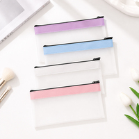 Pochette cosmétique transparente en PVC personnalisée, approuvée par la TSA, avec fermeture éclair, pour voyage, articles de toilette et maquillage, directement de l'usine
