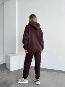 Survêtement pour femmes, sweat à capuche douillet doublé en polaire, survêtement en polaire pour femmes, hiver, logo personnalisé, séchage rapide - Product Image 3