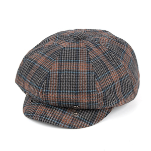 Béret d'hiver personnalisé brodé <span class=keywords><strong>Peaky</strong></span> <span class=keywords><strong>Blinders</strong></span> pour <span class=keywords><strong>femme</strong></span>, chapeau plat en laine vintage français pour homme - Product Image 6