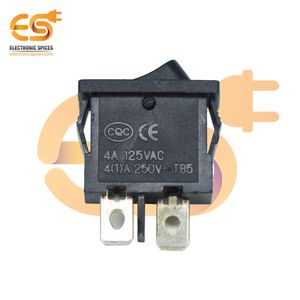 สวิตช์โยก2ขาสีดำ250V สวิตช์โยกสีเดียวความจุในปัจจุบัน T85 4A - Product Image 2
