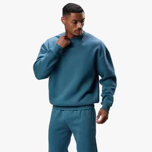 Sudadera Gymwear sostenible personalizada de alta calidad para hombres lavado con ácido Sunfaded Fleece bordado invierno actividades al aire libre - Product Image 1