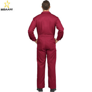 Combinaison de travail pour homme en coton sergé ignifuge 9 oz, avec boutons-pression dissimulés de qualité supérieure - Product Image 1