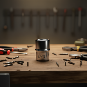 Llaves de vaso cromadas de 3/8'' con punta cuadrada para tornillos Torx - Product Image 3